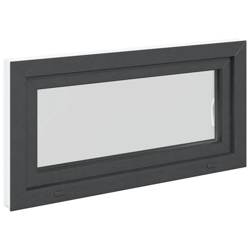 Finestra per Soffitta RISOR 100 x 50 cm PVC e Vetro Antracite CFW1340572