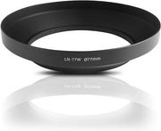 Parasole per obiettivo 77mm in alluminio CNC lavorato - Parasole per obiettivo con angolo di vista ampio - Protezione per la lente anteriore - Blocco della luce laterale - Miglioramento della qualità dell'immagine