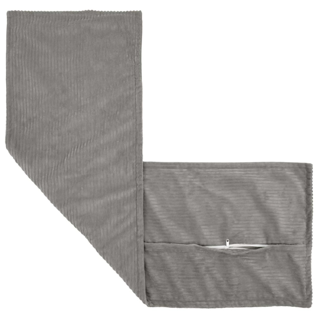 Federa 2 pz HOUTEN Grigio Chiaro 40 x 145 cm corduroy 917203
