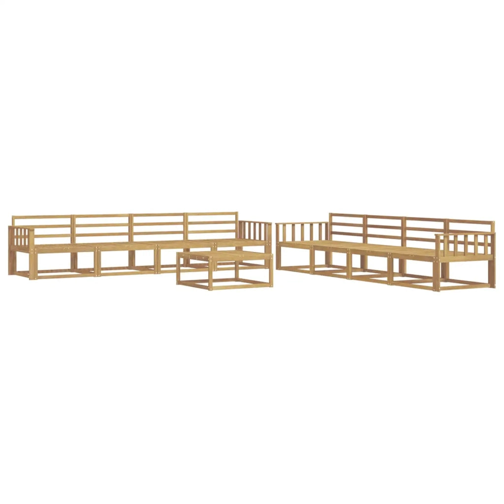 Set di divani da esterno 9 pcs Bianco 79 x 79 x 37 cm 3386228