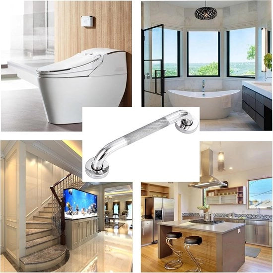 Set di supporti per doccia a doppia mano in acciaio inossidabile per bagno