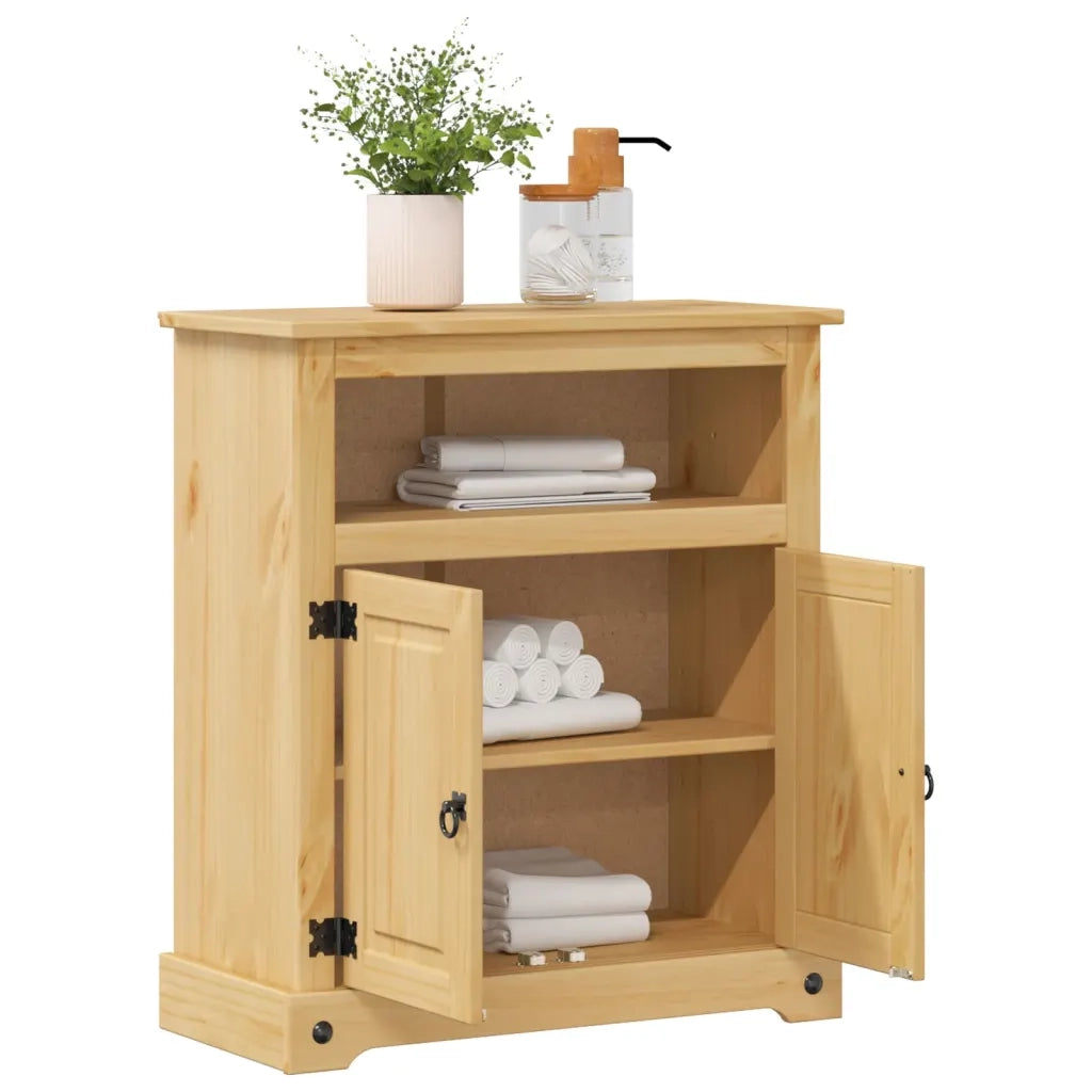 vidaXL Mobile da Bagno Corona 70x33x80 cm in Legno Massello di Pino