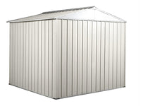 Casetta Box da Giardino in Lamiera di Acciaio Porta Utensili 275x175x215 cm Enaudi Bianco