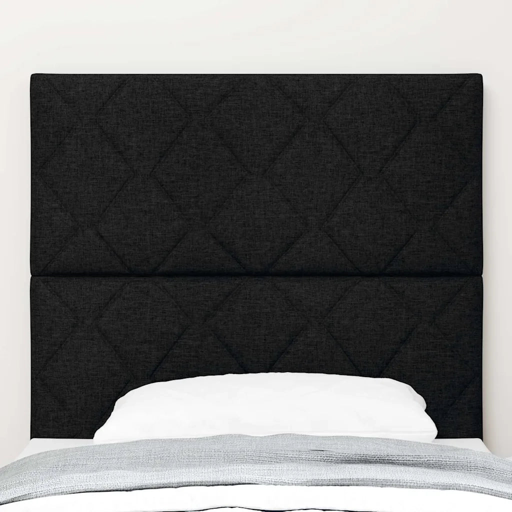 Testiera LED Nero 90 cm Tessuto 3338490