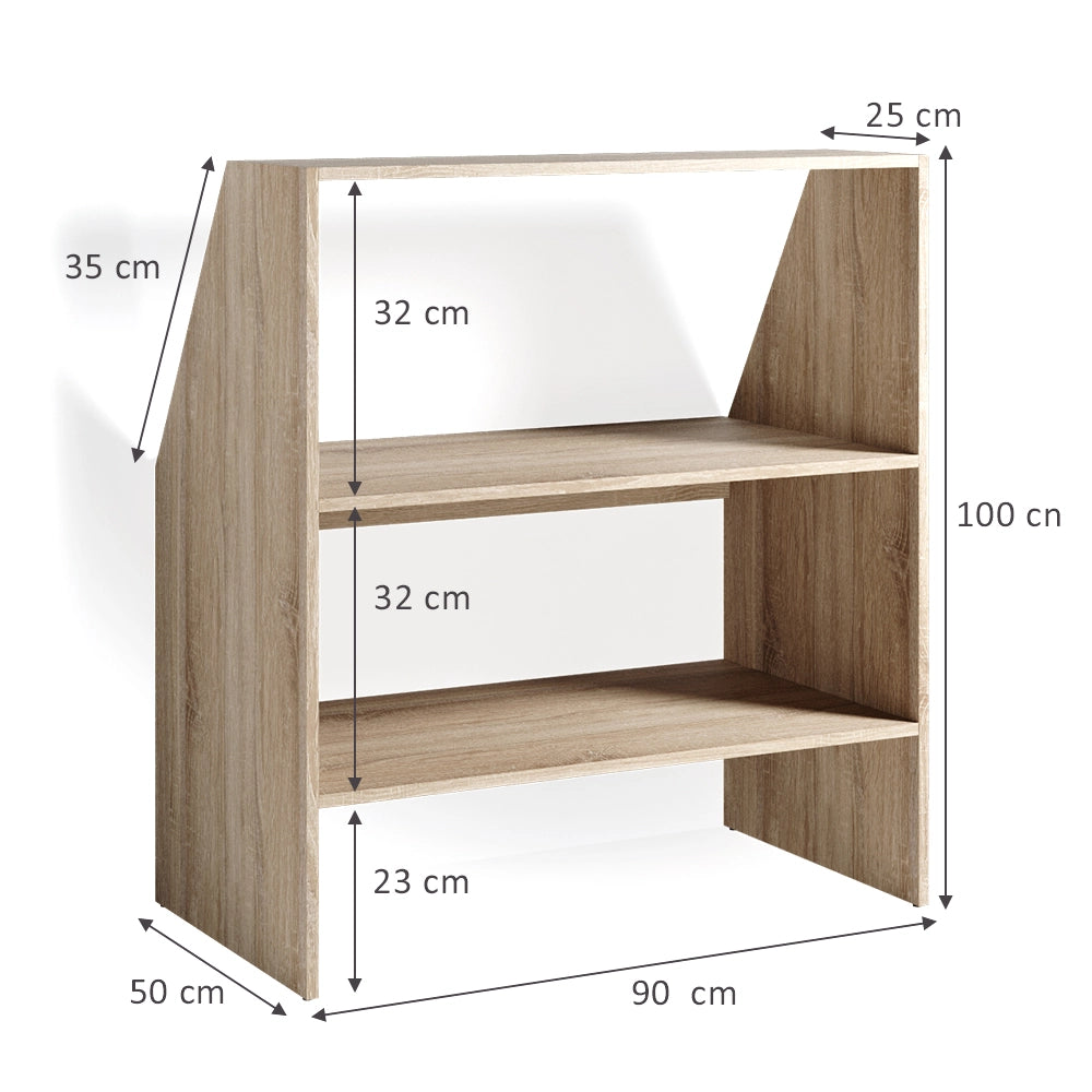Vicco Scaffale per tetti spioventi Sonoma 90 x 100 cm