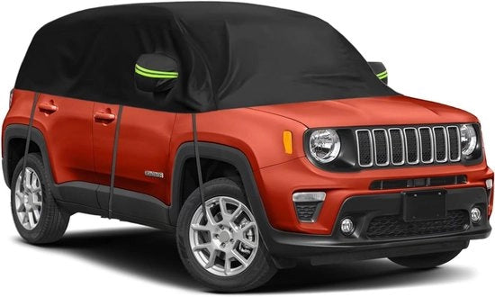 Copertura auto per Jeep Renegade 2014-2024 - Aggiornamento in copertura garage a metà con protezione all-weather riflettente, impermeabile e UV resistente
