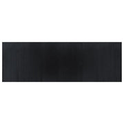 Tappeto del soggiorno | Tappeto Rettangolare Nero 100x300 cm in Bamb¨´