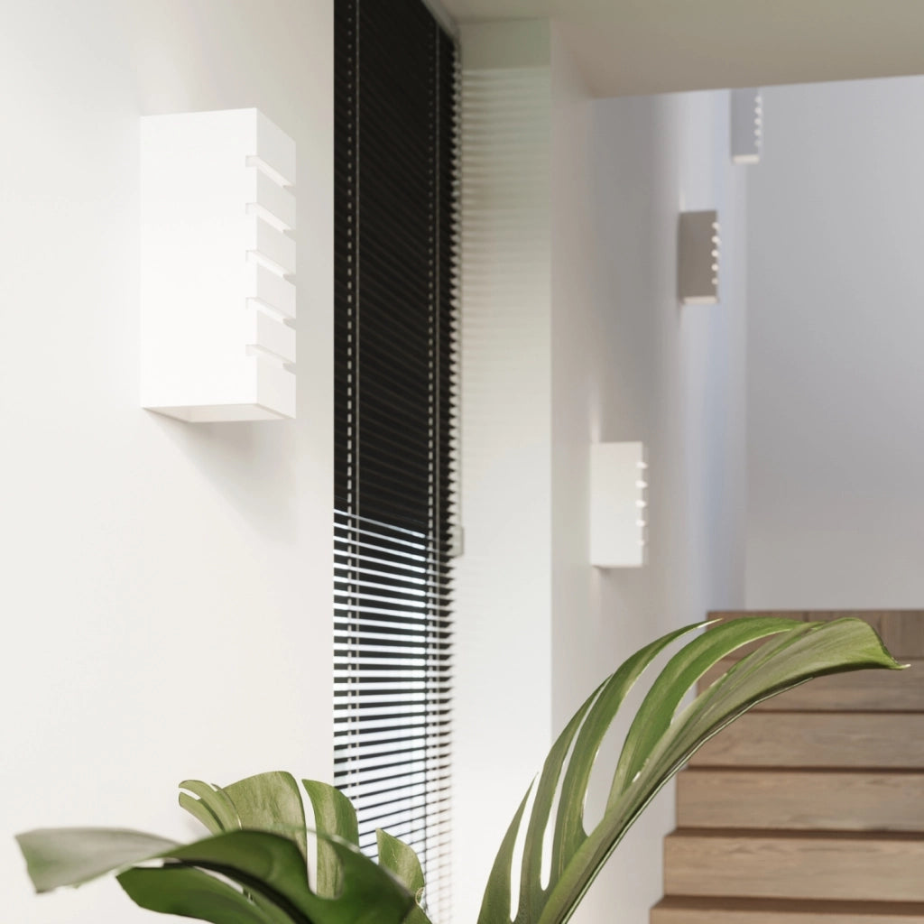 Applique Pure Lume KASIMO ceramica bianca 2xE27 interni