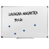 Lavagna per Ufficio Magnetica 90x60 cm in Alluminio Silver