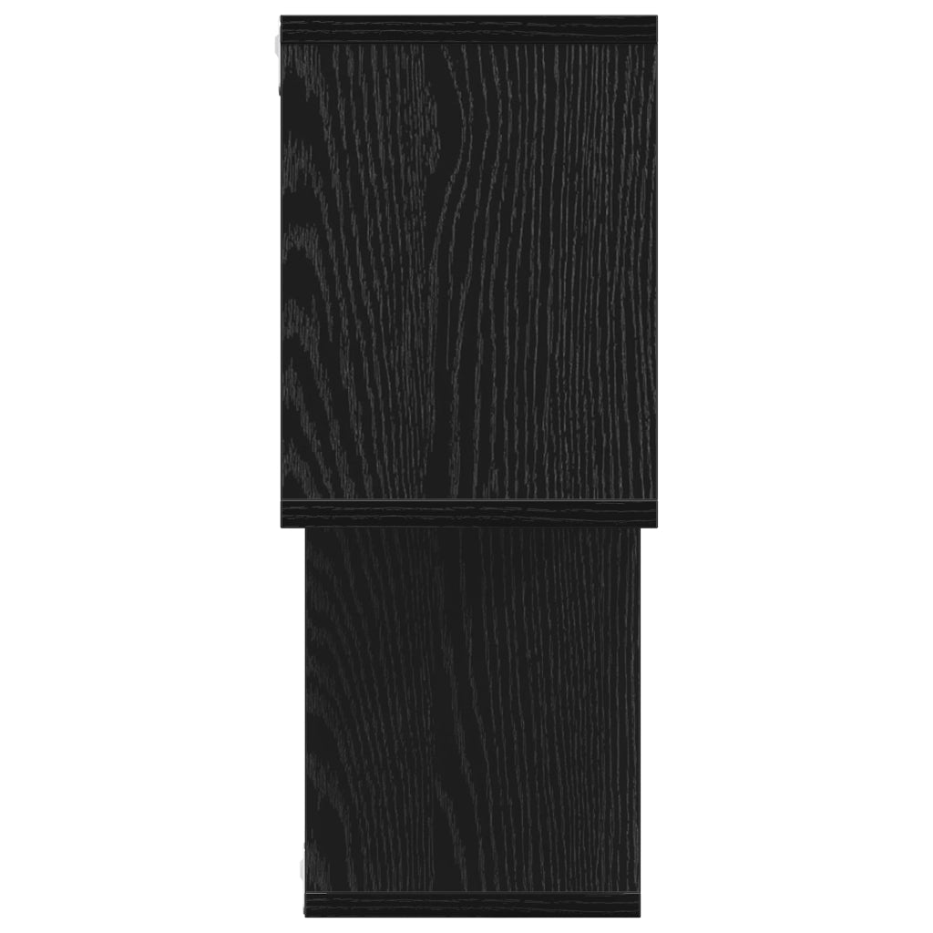 Mensola a muro Rovere Nero 100x20x53 cm Legno Ingegnerizzato
