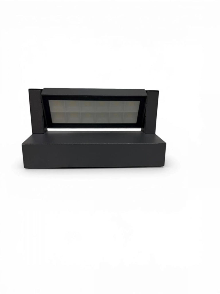 Lampada Applique Led da Muro Regolabile 21w CCT Nero da Esterno IP65