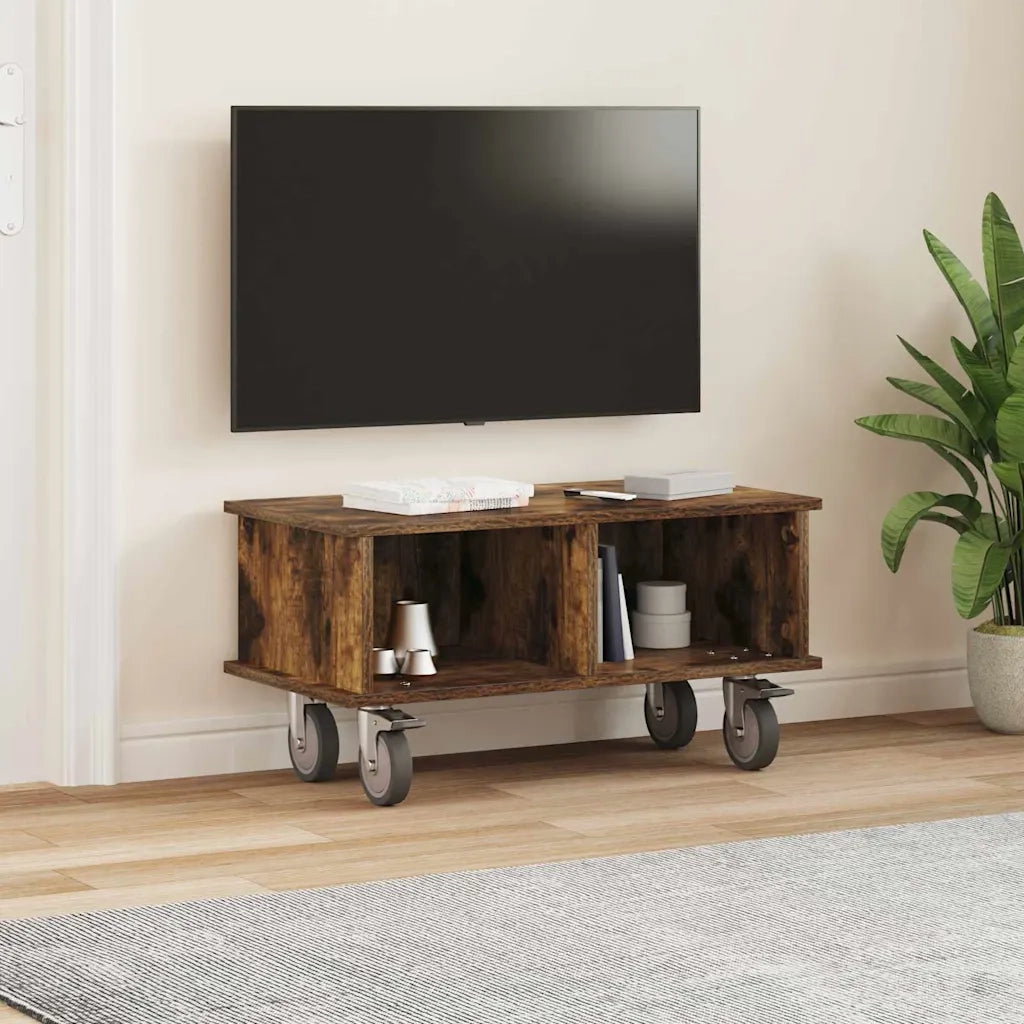Supporto TV 68,5 x 35 x 35 cm Rovere fumé Legno ingegnerizzato 891044