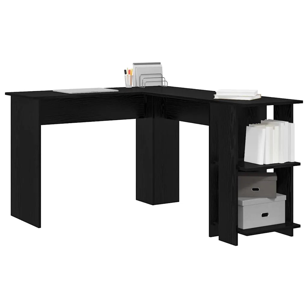Scrivania ad angolo Rovere Nero 140 x 113,5 x 75 cm 869555