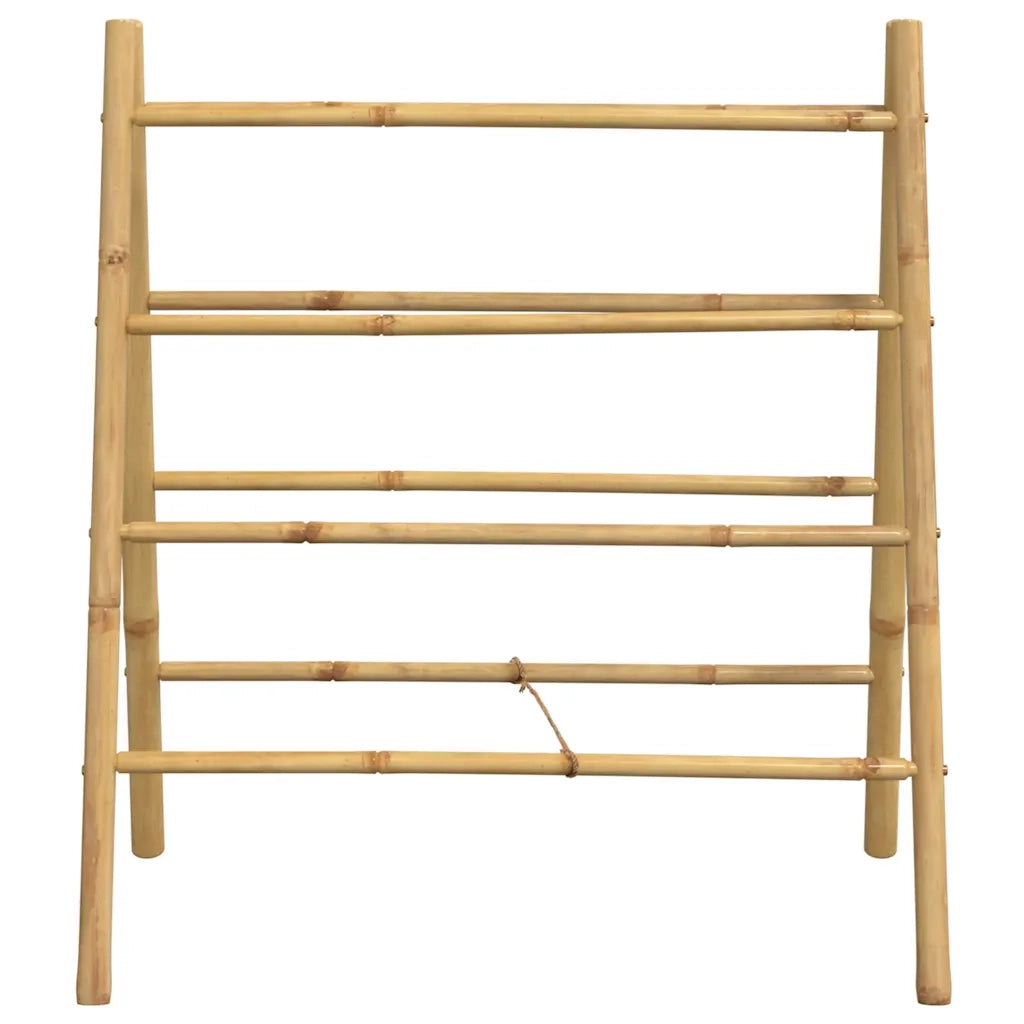 Scala Portasciugamani Doppia con 4 Pioli 90x50x100 cm in BambÃ¹