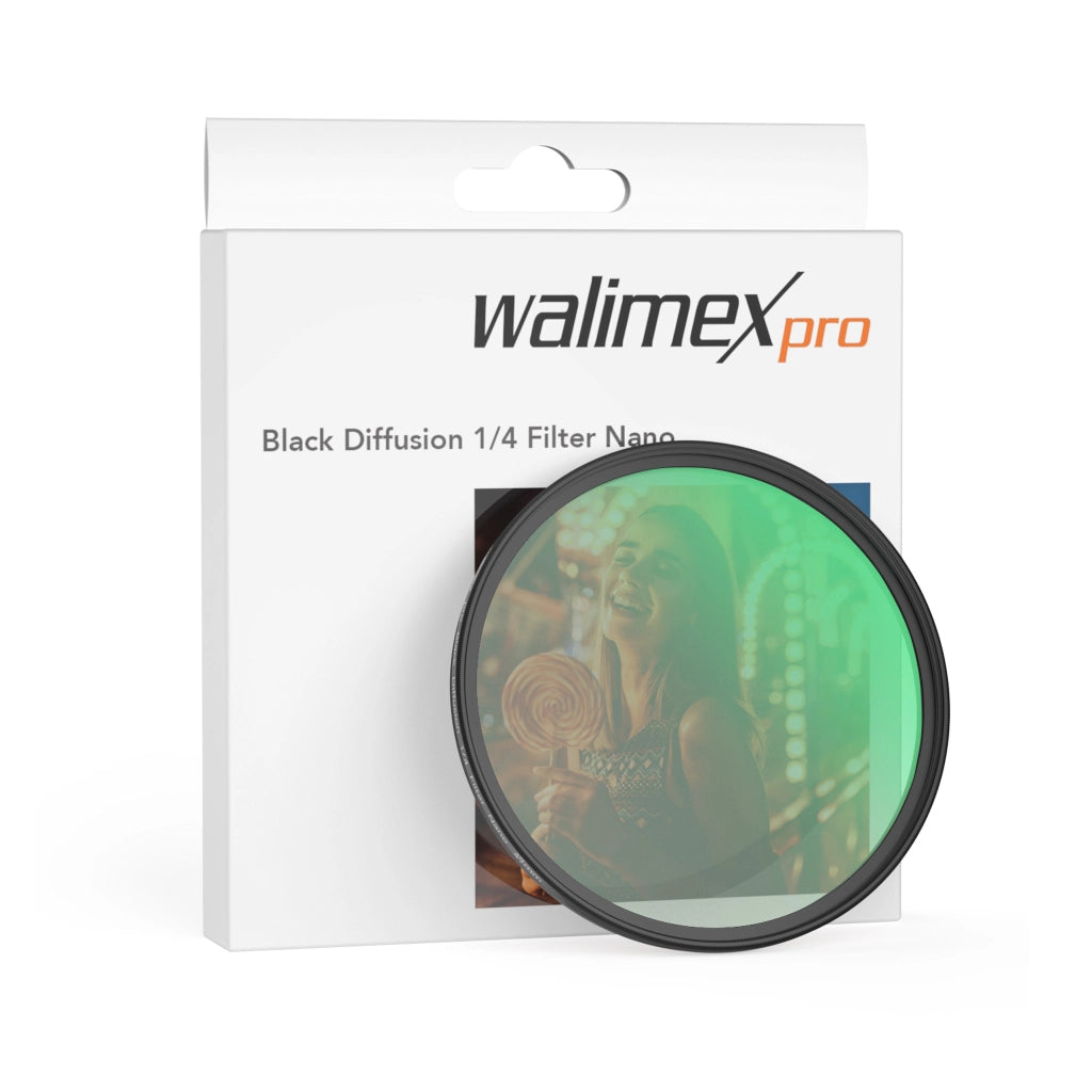 Black Diffusion 1/4 Filtro diffusore da 49 mm, lente antigraffio e antiriflesso con rivestimento nano a 18 strati, montatura slim da 3,3 mm - Per ritratti e videoclip