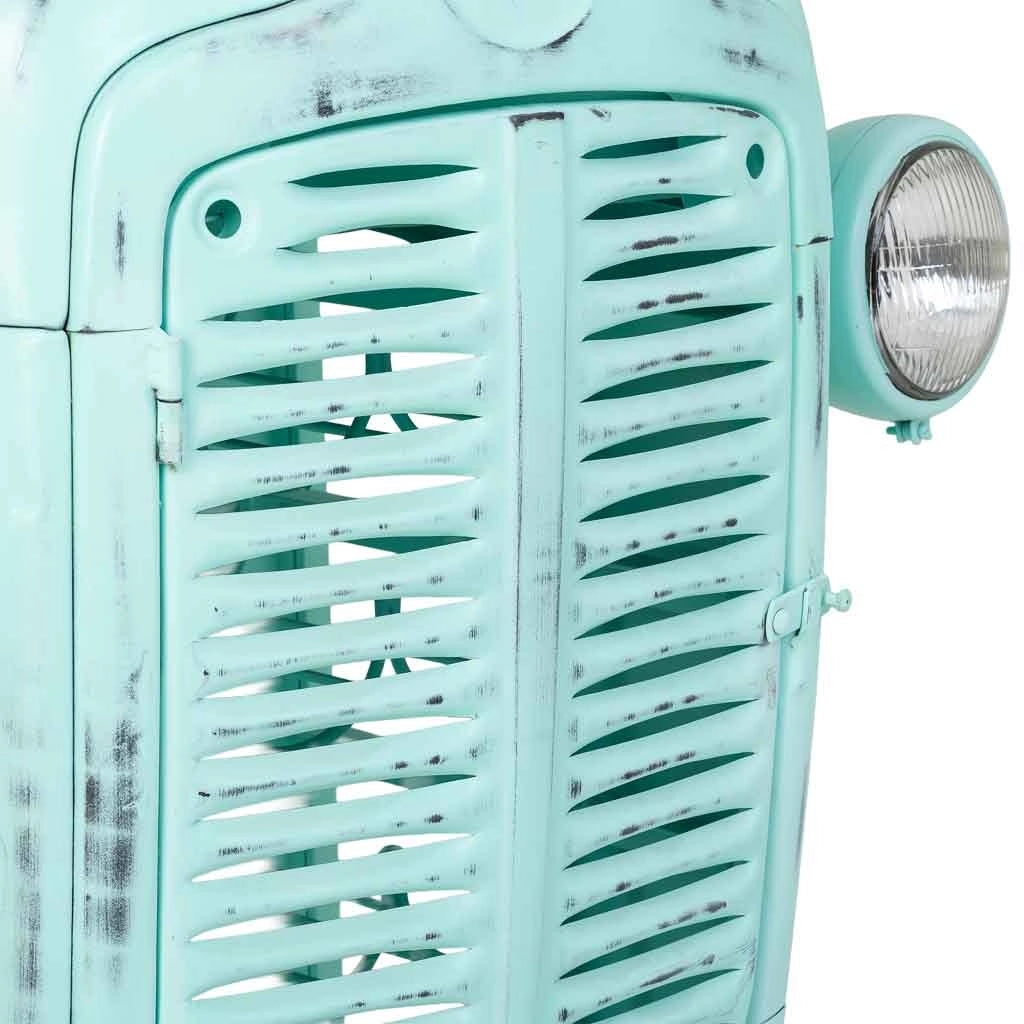Mensola portabottiglie blu 84x40x185
