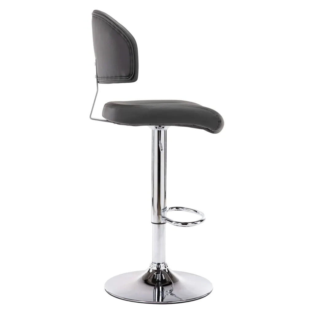Sgabello da Bar Grigio in Similpelle cod mxl 56548