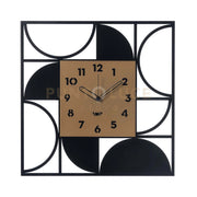 Orologio da parete di design Glam Nero,oro laccato
