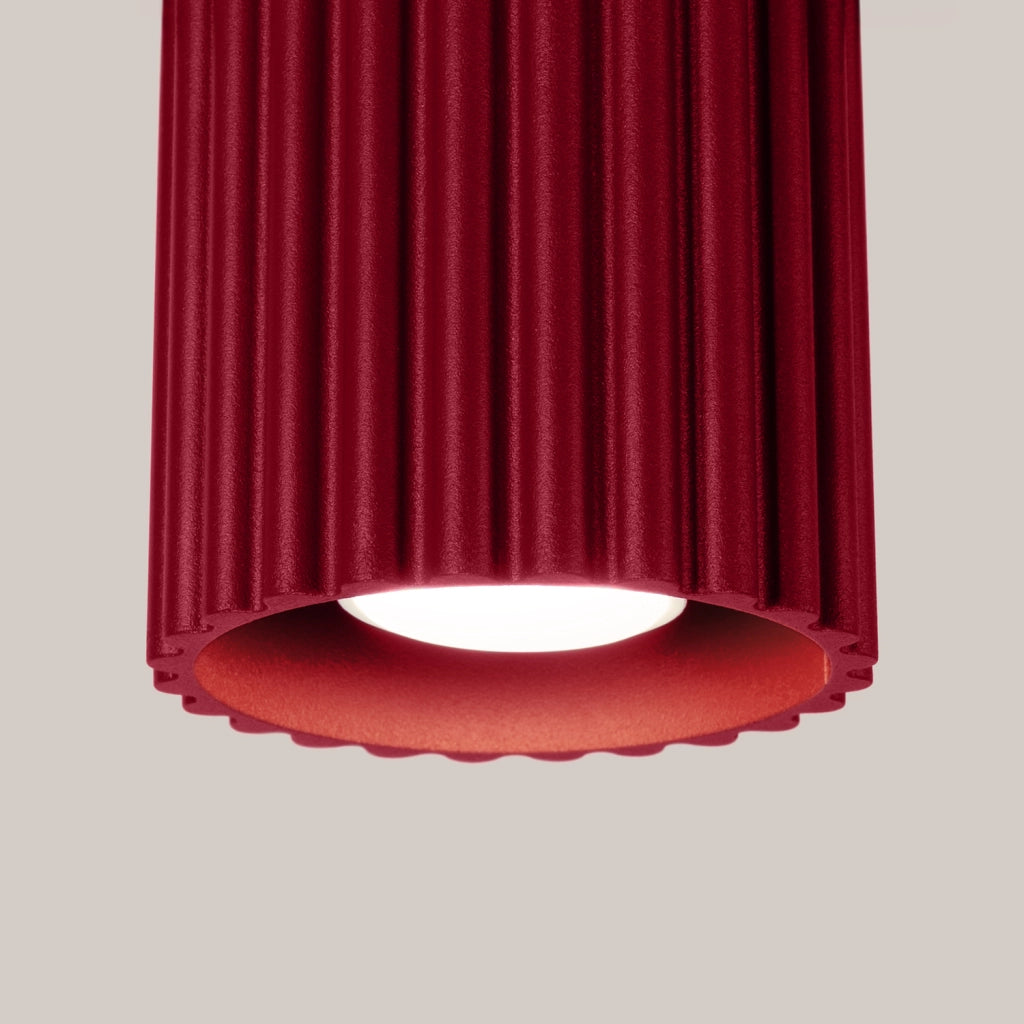 Spot soffitto moderno tondo borgogna 10cm GU10 VISTAO