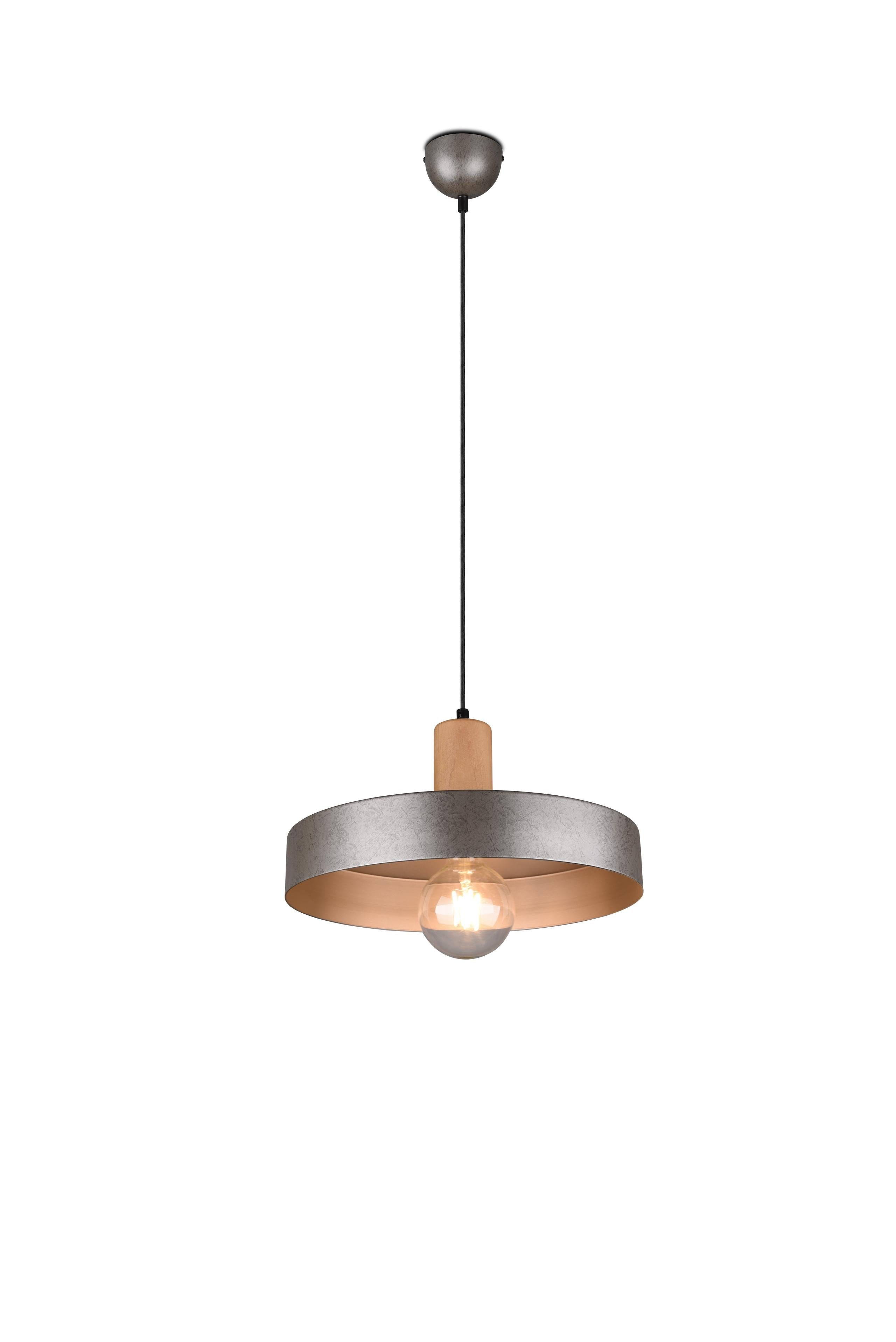 Lampada a Sospensione da Interno a Led in Metallo Nichel Anticato