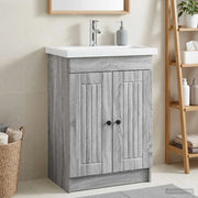 Mobiletto da bagno sotto il lavello Sonoma grigio 890040
