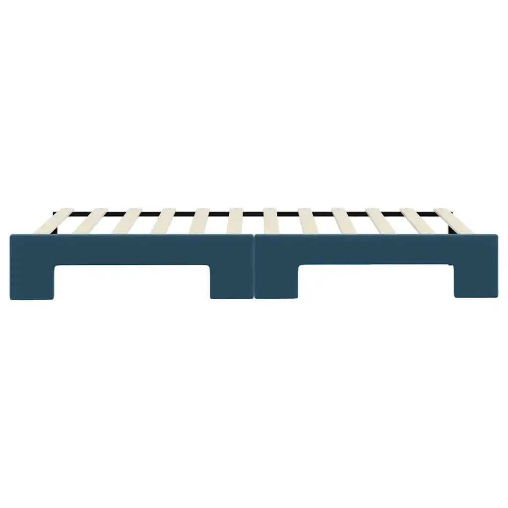 Divano Letto con Letto Estraibile-Sofa Letto-Daybed Blu 90x200 cm in Velluto 442694