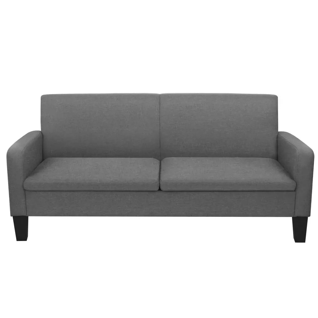 Divano a 3 Posti 180x65x76 cm Grigio Scuro 244712