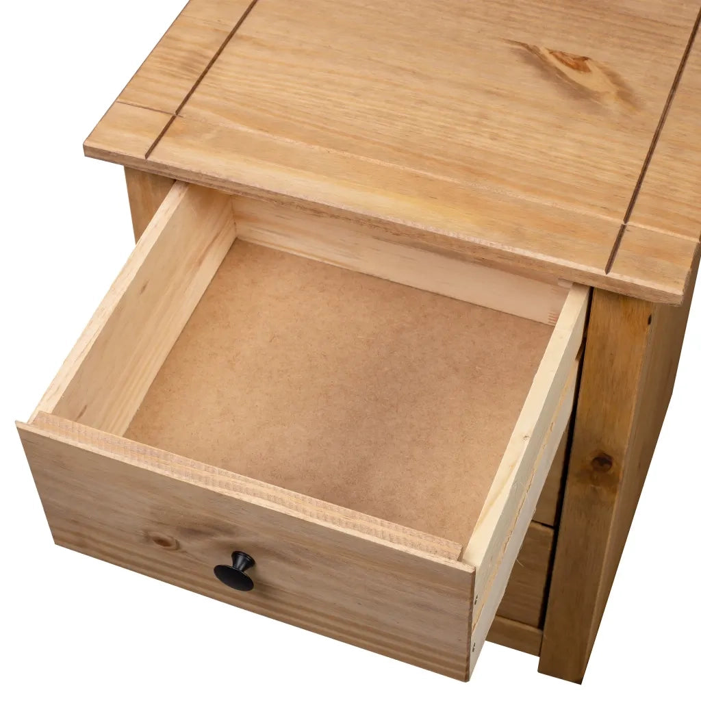 Comodino-Tavolino da notte 46x40x57 cm in Legno di Pino Panama Range 227797