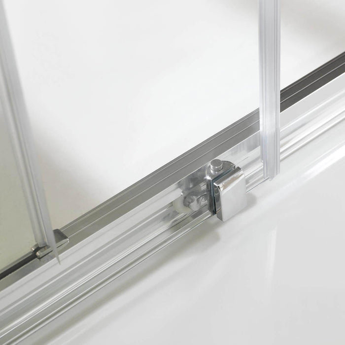 Box Doccia Semicircolare 2 Ante Scorrevoli in Cristallo Opaco 6mm H198 Fosterberg Odense 80x80xH198 cm