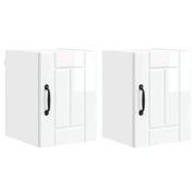Set di 2 pensili da cucina moderni e funzionali 30 x 31 x 40 cm in legno composito bianco 02_0053892