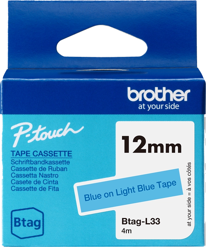 Brother BTAG-L33 nastro per etichettatrice Blu e azzurro