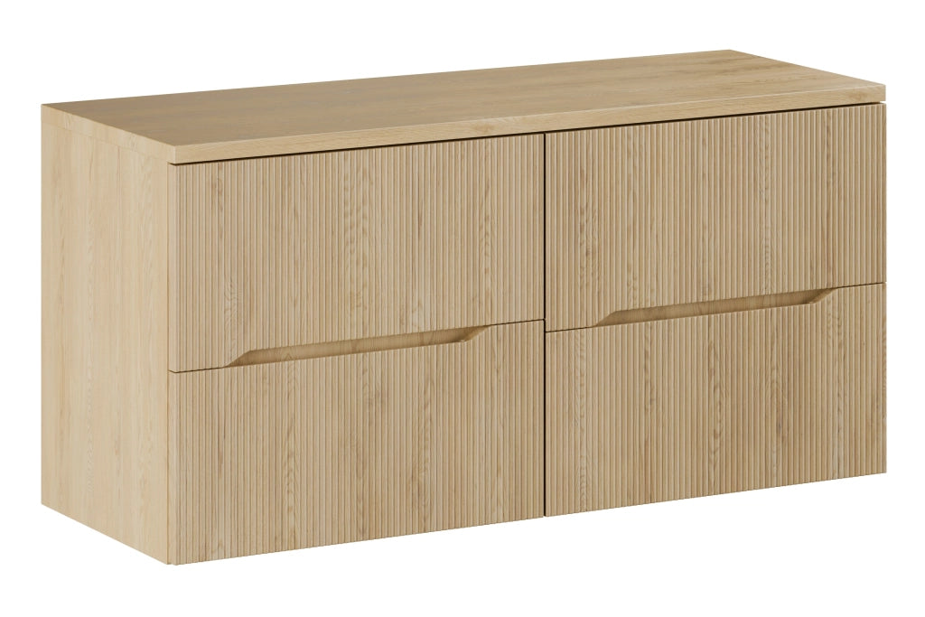 Set mobili bagno 120 cm con piano Nordic Cremona 120 x 1401 x 46 cm