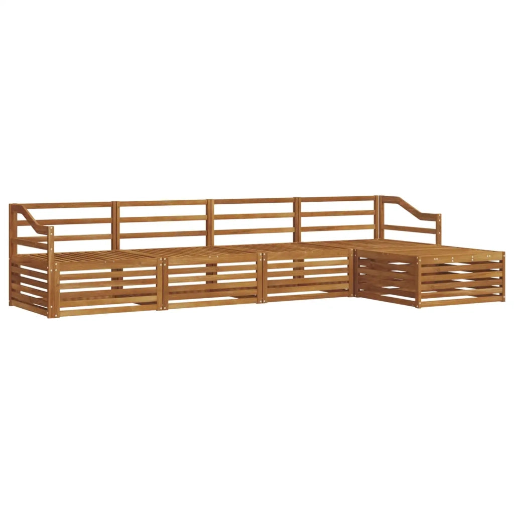 Set di divani da esterno 5 pcs Naturale