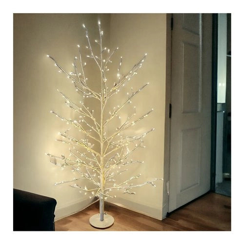 Albero natale lotti 77485 tiglio con 330 microled bianco