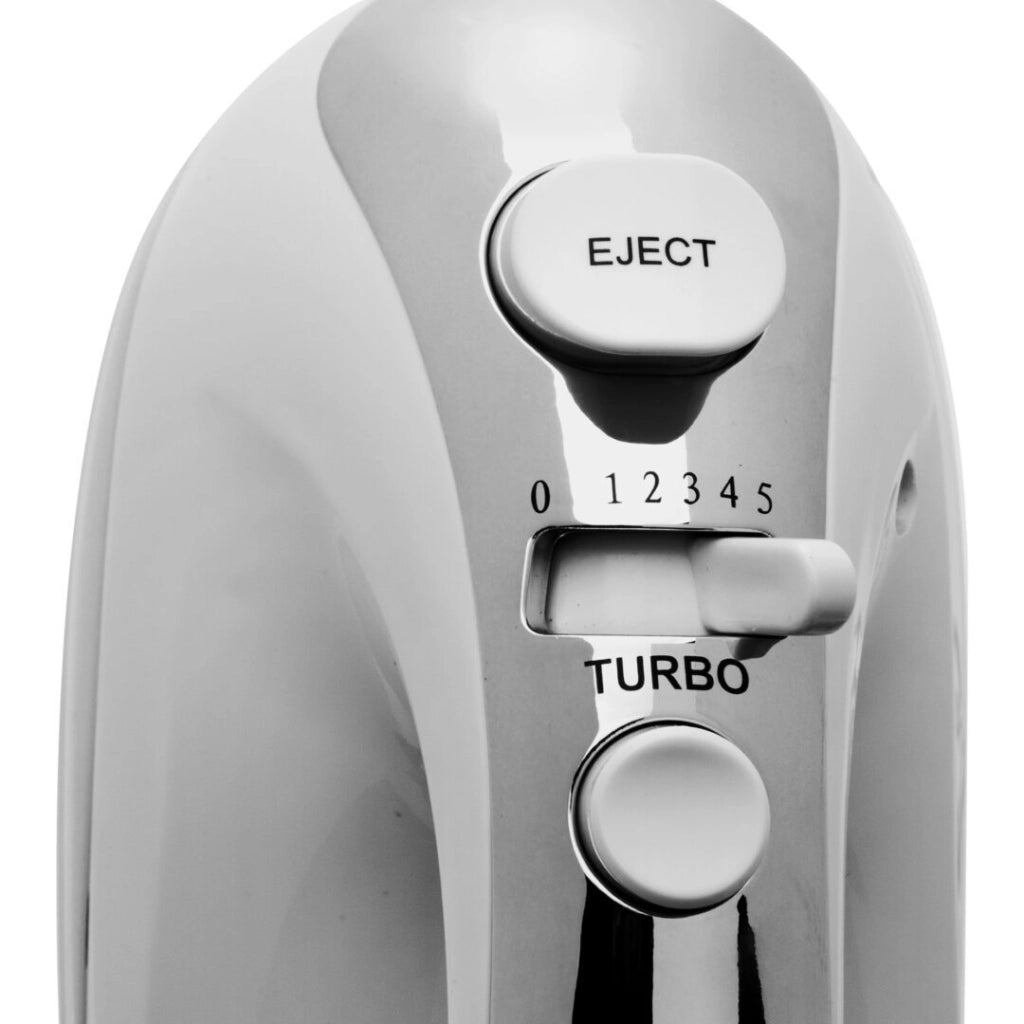 Sbattitore elettrico da cucina, 5 velocità con turbo, fruste acciaio inox per panna e ganci impasto 300W - SOGO