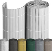Schermo visivo di PVC 1 x 3 m bianco - Protezione dalla pioggia per giardini, campi da tennis e balconi