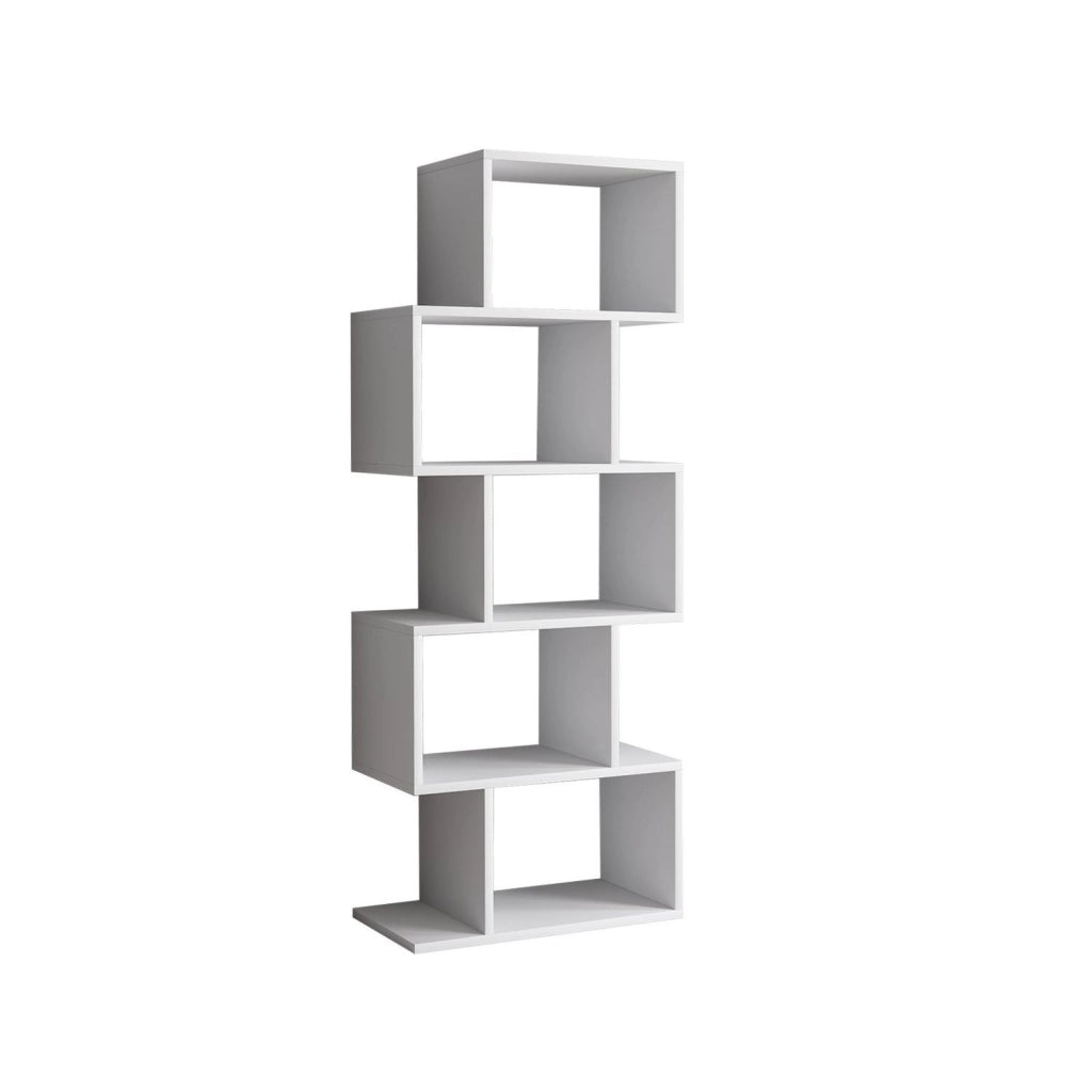 Libreria in legno "Meric" 60 x 30 x 150 cm - Bianco