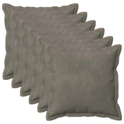 Cuscino con cuscino HOUTEN 6 pz Grigio Chiaro Velluto 934619