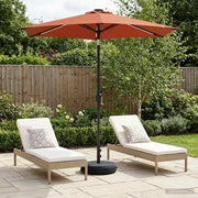 Parasol da Giardino con Luci LED 230 x 230 cm Poliestere 42036252