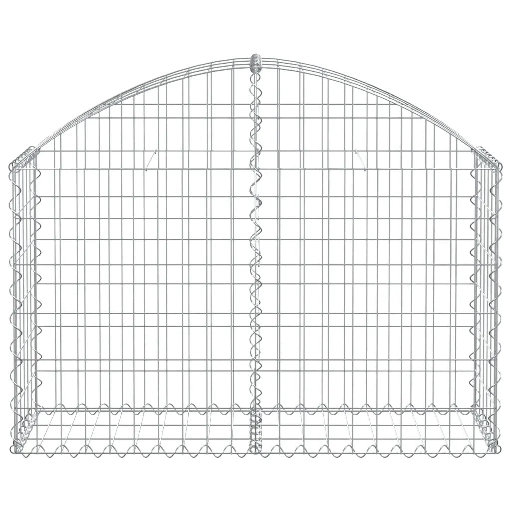 Cesto Gabbione ad Arco 100x30x60/80 cm Ferro Zincato 153423