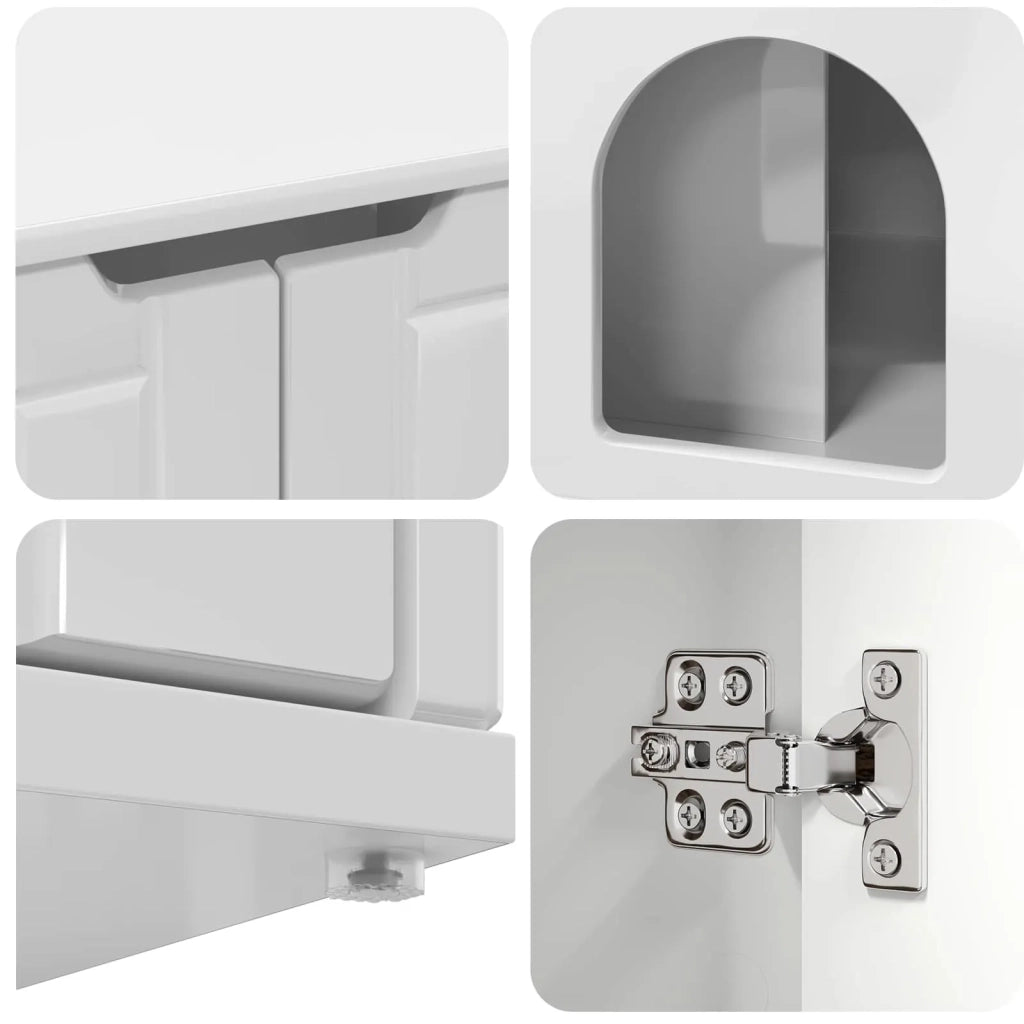 Casa per Gatti Bianco Lucido 85 x 55 x 50,5 cm CFW5179748