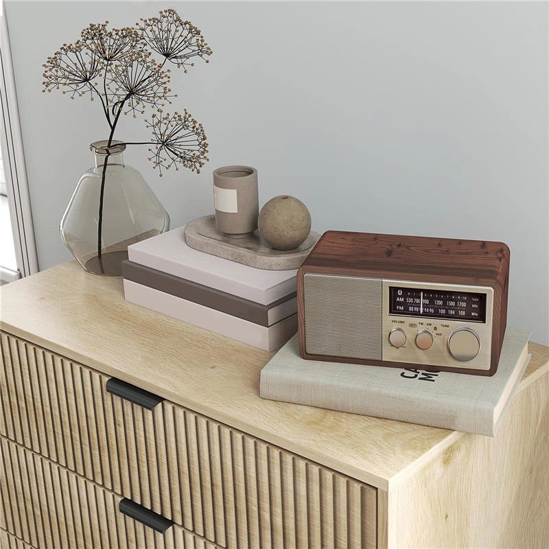 CASSETTIERA 3 CASSETTI IN LEGNO PER CAMERA E INGRESSO STILE NORDICO 80X40X77.5 CM ROVERE