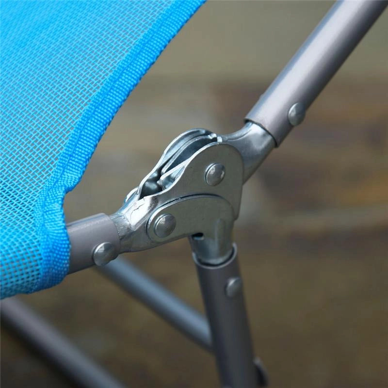 LETTINO PRENDISOLE PIEGHEVOLE 182 X 56 X 24.5 CM AZZURRO