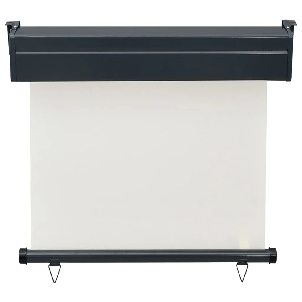 Tenda da sole laterale retrattile/schermo privacy per patio giardino terrazza balcone 80 x 250 cm crema 02_0007039
