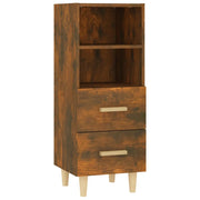 Credenza | Madia | Buffet da pranzo | Armadio da pranzo Rovere Fumo 34,5x34x90 cm in Legno Multistrato