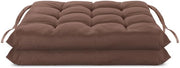 Cuscini per sedie 40x40 cm - Cuscini di supporto gonfiabili - Decorativi e comodi - Per interni/esterni - Cinturini di fissaggio - 9 punti di cucitura