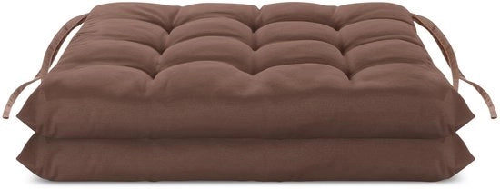 Cuscini per sedie 40x40 cm - Cuscini di supporto gonfiabili - Decorativi e comodi - Per interni/esterni - Cinturini di fissaggio - 9 punti di cucitura