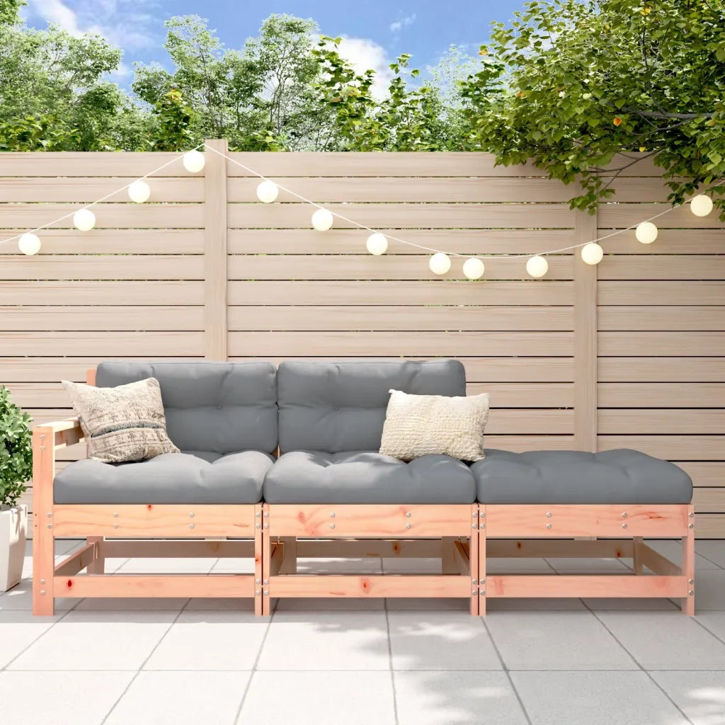 Salotto da Giardino-Set Salotto da Giardino 3 pz in Legno Massello di Douglas 482473