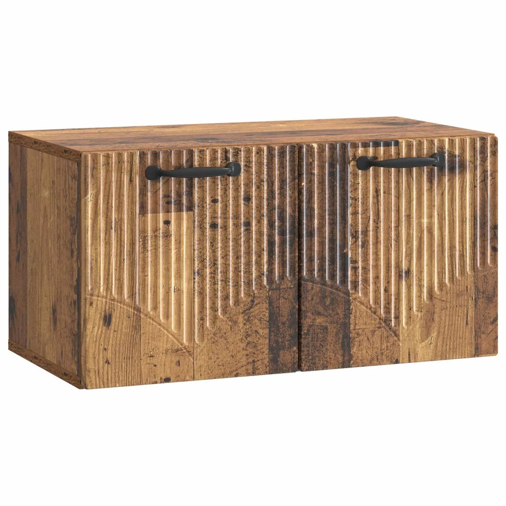 Mobile Porta TV da Muro Legno antico 59,5 x 31 x 30 cm