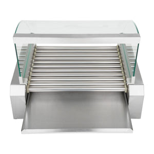 Macchina professionale per hot dog in acciaio inox 20 salsicce 2.200 watt 3614096